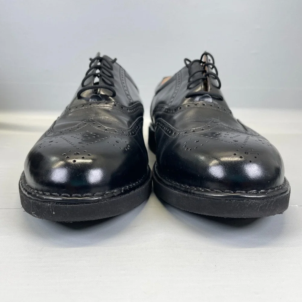 Rockport Dressports Oxford Shoes Mens Size 10 Wide Black Leather Wingtip Brogue